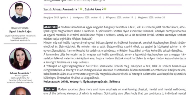 Érdekes témáról publikált kollégánk